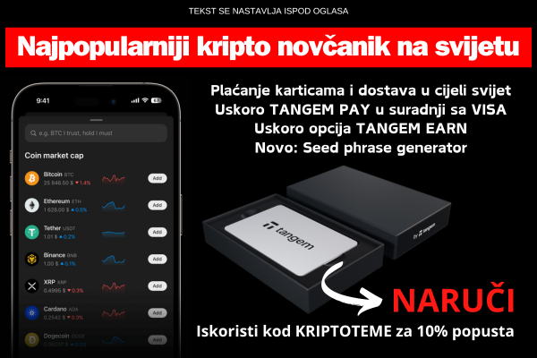 Tangem kripto novčanik - najbolja sigurnosna opcija za kripto ulaganja